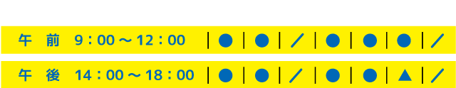 診療時間について